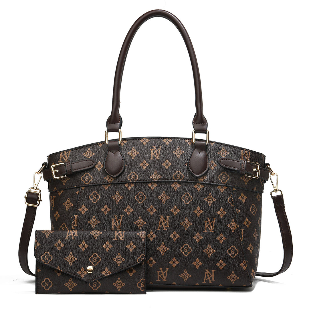 Damen elegante Shopper-Handtasche mit abnehmbarer Kosmetiktasche Nord Taschen
