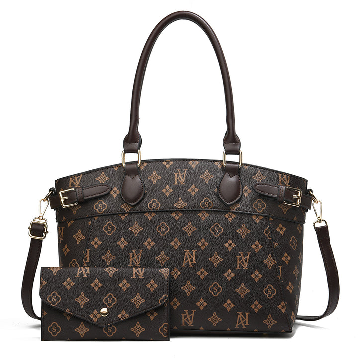 Damen elegante Shopper-Handtasche mit abnehmbarer Kosmetiktasche Nord Taschen