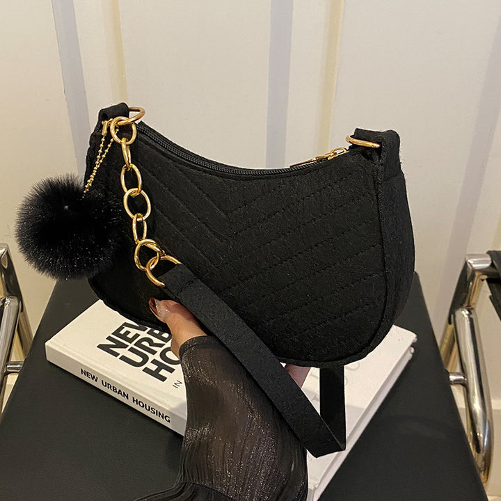 Damen Schultertasche mit elegantem geflochtenem Design Nord Taschen