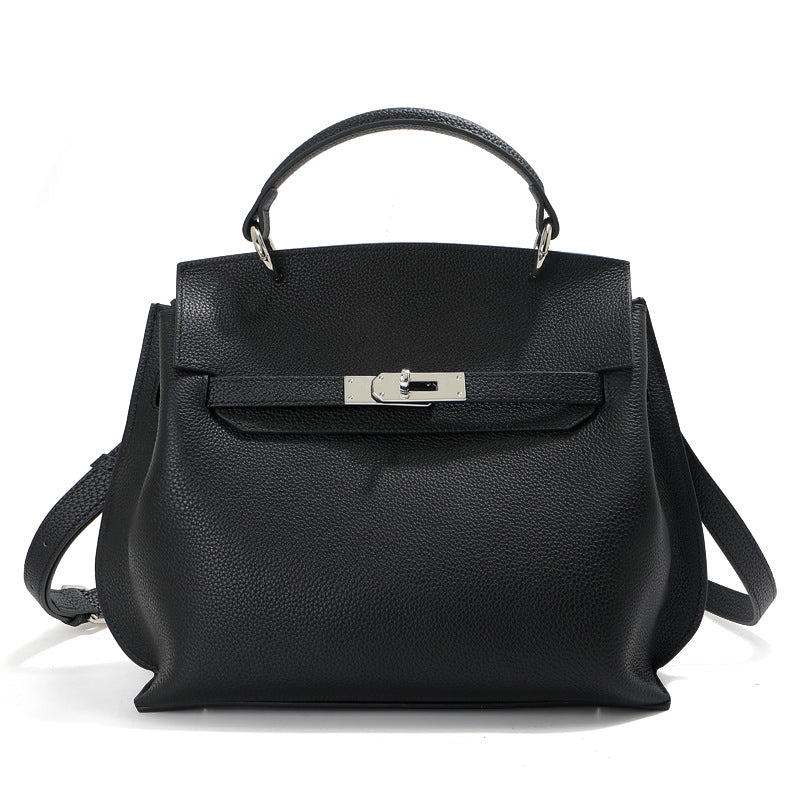Damen Luxus-Handtasche mit strukturiertem Leder und elegantem Verschluss Nord Taschen