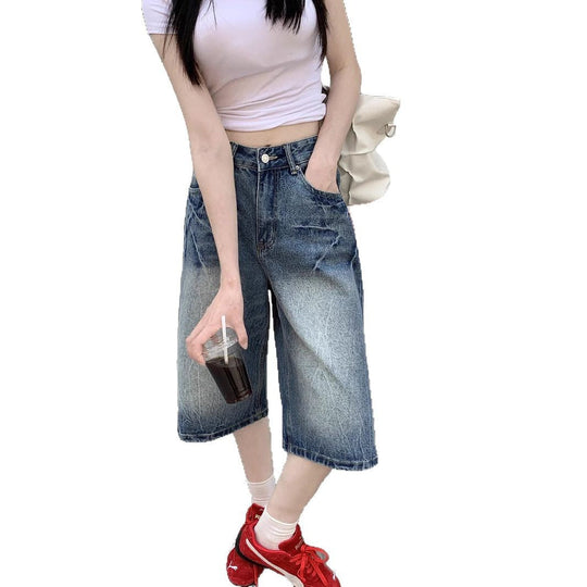 Damen Jeans-Shorts Nord Taschen