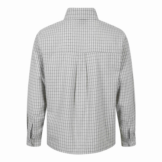 Herren Kariertes Gingham-Hemd mit Button-Down-Kragen und Bruststickerei Nord Taschen