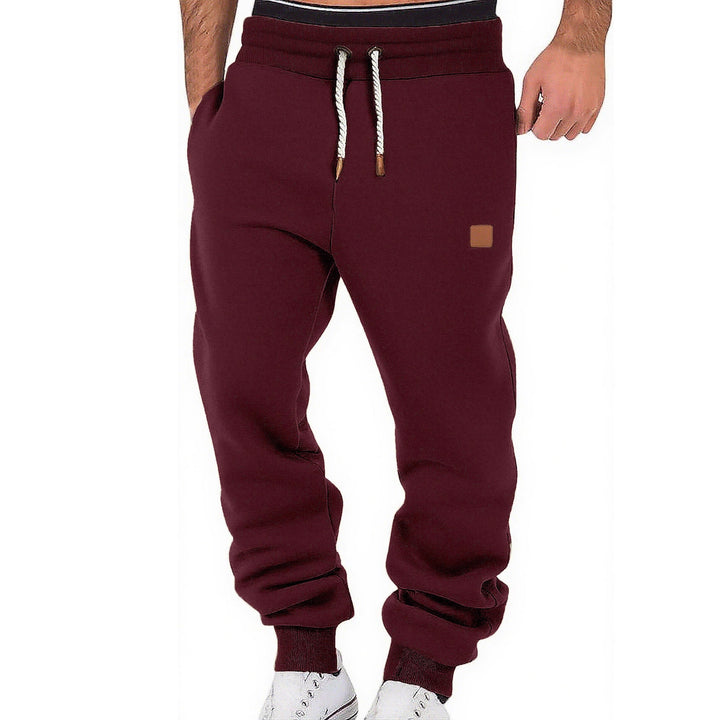 Herren nan komfortable Jogginghose aus hochwertiger Baumwollmischung mit elastischem Bund Kordelzug und Bündchen