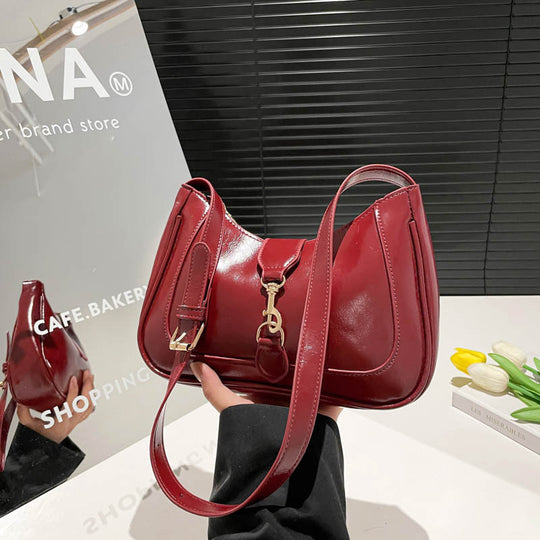 Damen Umhängetasche mit elegantem Glanz und vielseitigem Design Nord Taschen