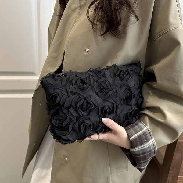 Damen romantische Clutch-Tasche mit floralen Akzenten Nord Taschen