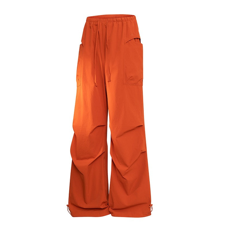Herren Oversize-Cargohose im Tech-Look mit Tunnelzugbund, extra weitem Bein & verstellbaren Beinabschlüssen Nord Taschen