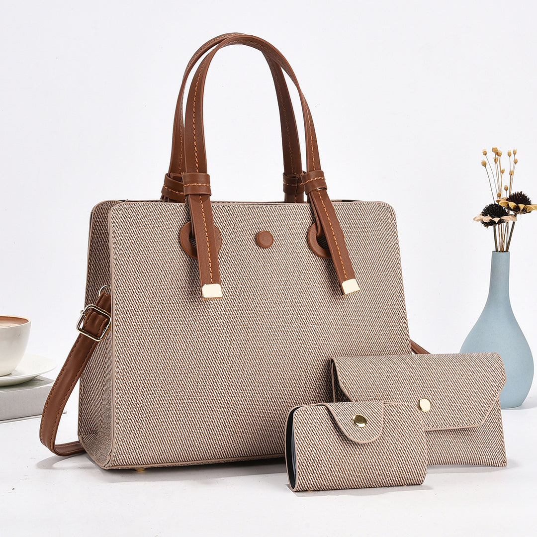 Damen modische Shopper-Tasche mit zusammenpassendem Mini-Portemonnaie von Nord Taschen