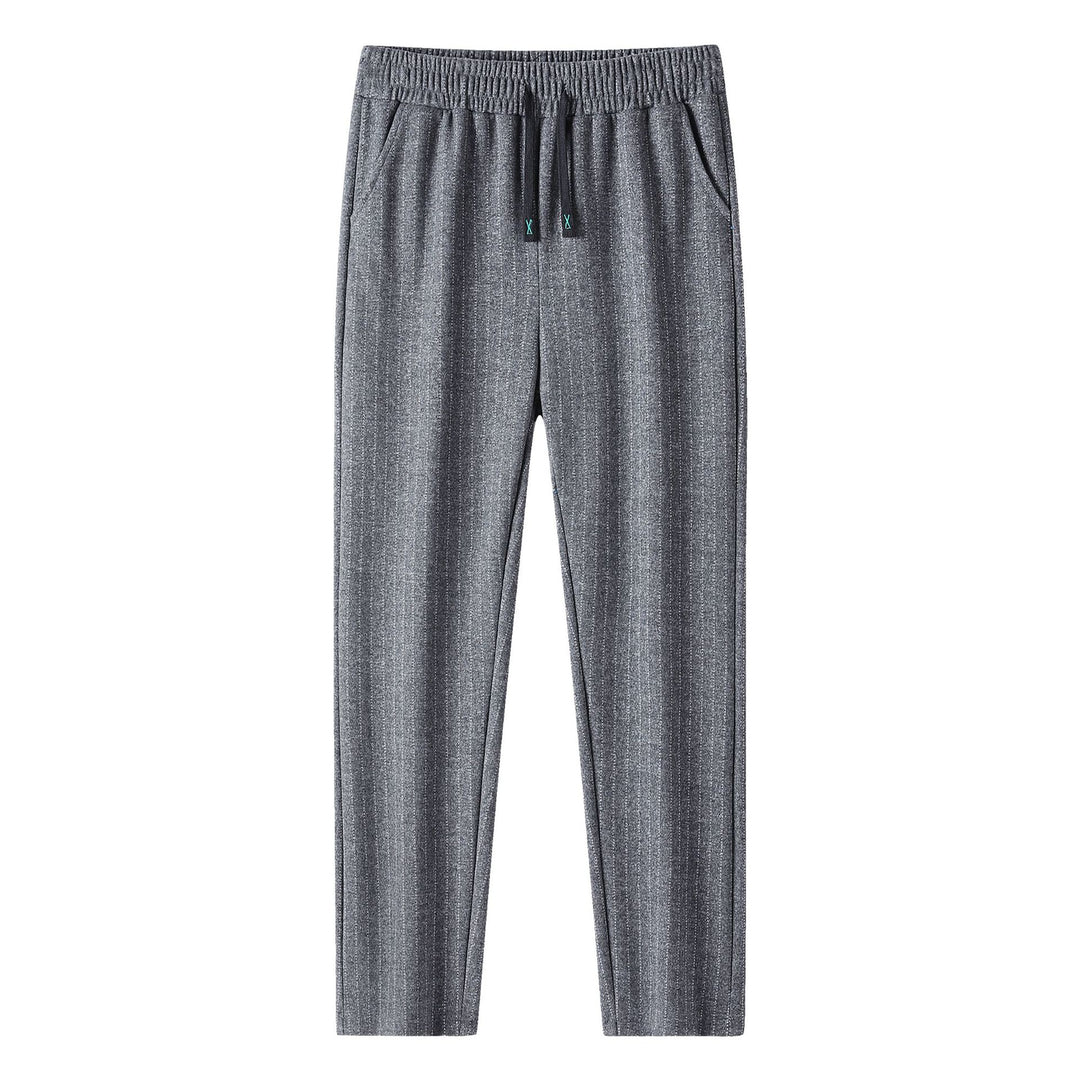 Damen Strick-Jogger mit Tunnelzug und feinem Nadelstreifen Nord Taschen