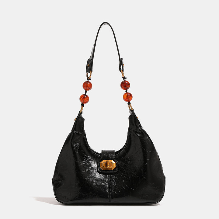 Damen Hobo-Tasche mit innovativem Kettenhenkel und luxuriöser Struktur Nord Taschen