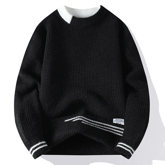 Damen Gemütlicher Strickpullover mit strukturiertem Muster Nord Taschen