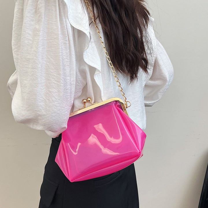 Damen transparente Handtasche mit goldenen Akzenten Nord Taschen