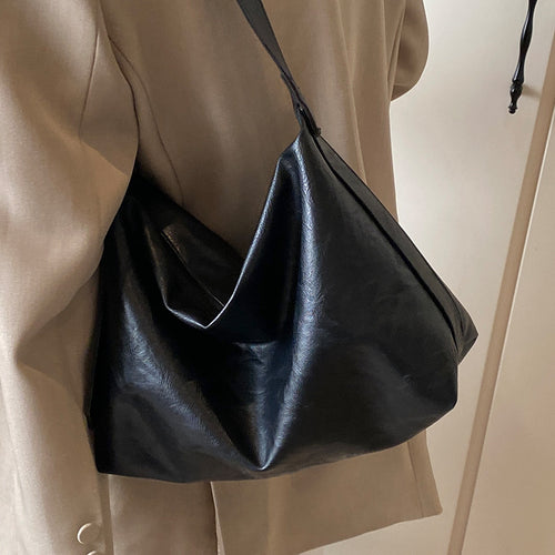 Damen große Ledertasche mit praktischem Design Nord Taschen