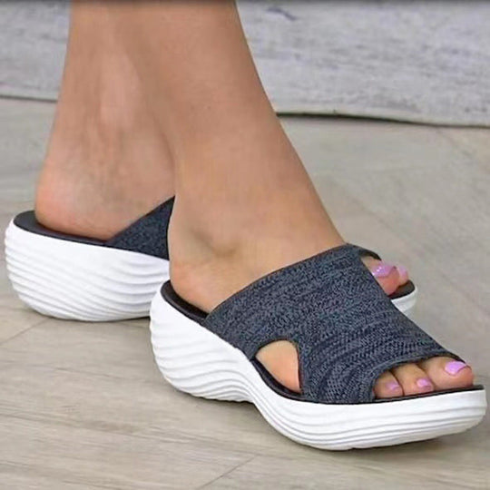 Damen Komfortable Sandaletten mit ergonomischem Fußbett und rutschfester Sohle