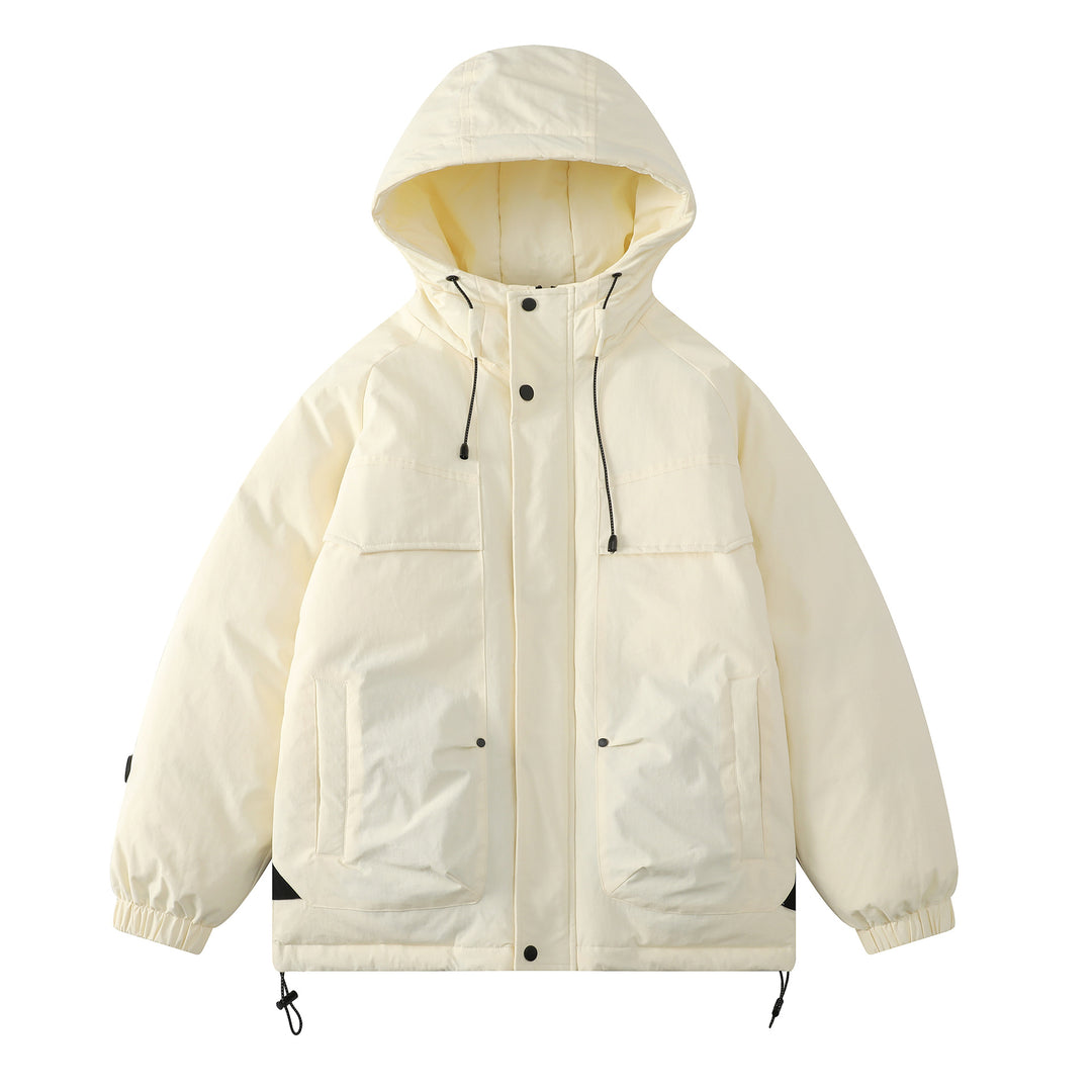 Damen Gepolsterter Parka mit Kapuze und Utility-Taschen Nord Taschen