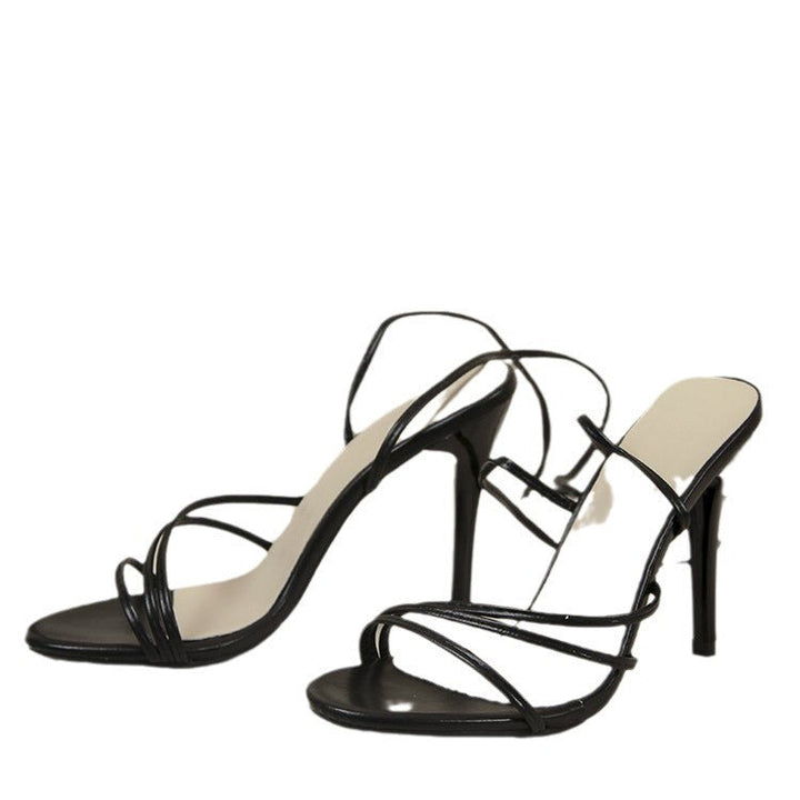 Damen High Heels mit verstellbaren Wickelriemen