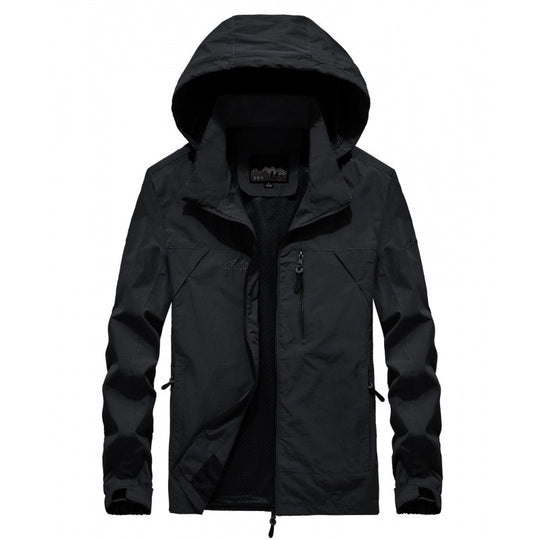 Herren leichte atmungsaktive Softshell-Trekkingjacke mit Kapuze und Mesh-Futter Nord Taschen