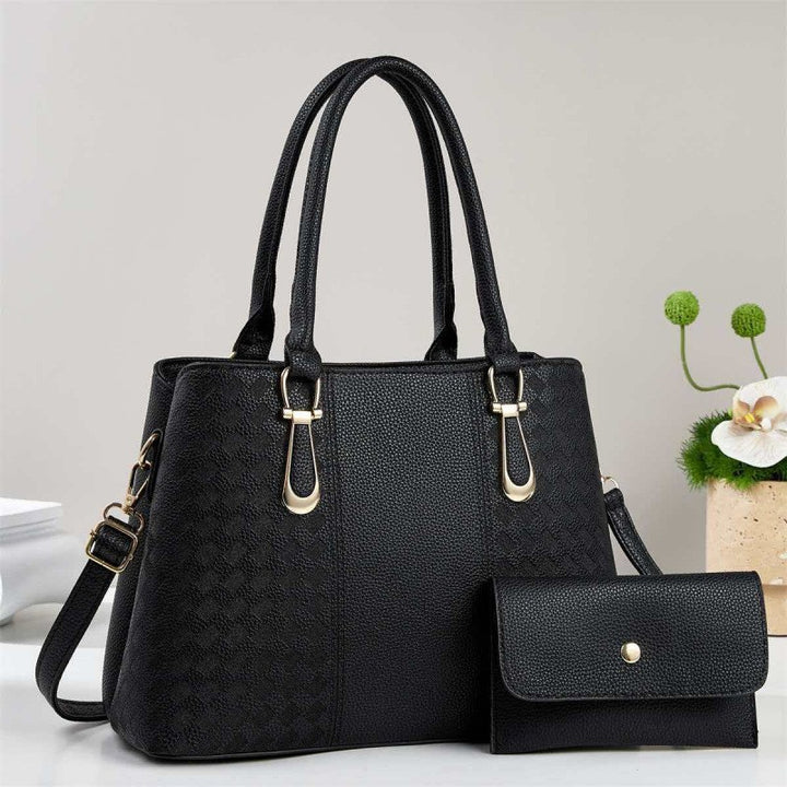 Damen Strukturierte Handtasche mit abnehmbarem Geldbeutel Nord Taschen