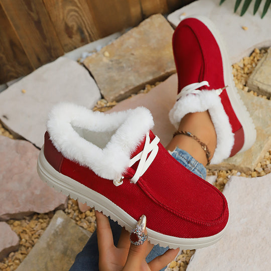 Damen Gefütterte Slip-On-Pantoletten mit Teddyfutter und profilierter Plateau-Sohle Nord Taschen