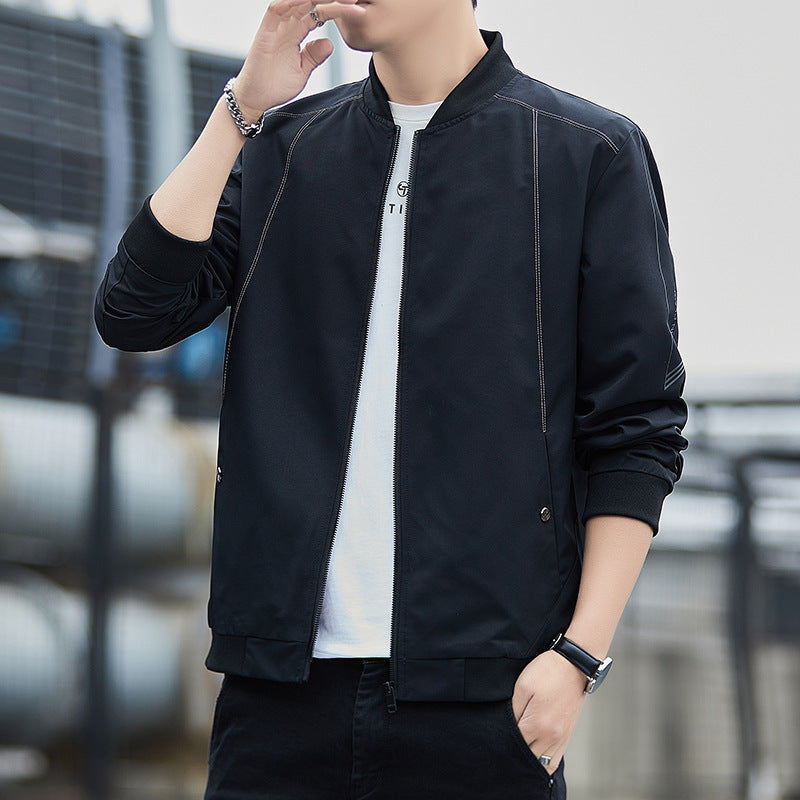 Herren Leichter winddichter Tech‑Bomber mit Rippbündchen und minimalistischen Nahtdetails Nord Taschen