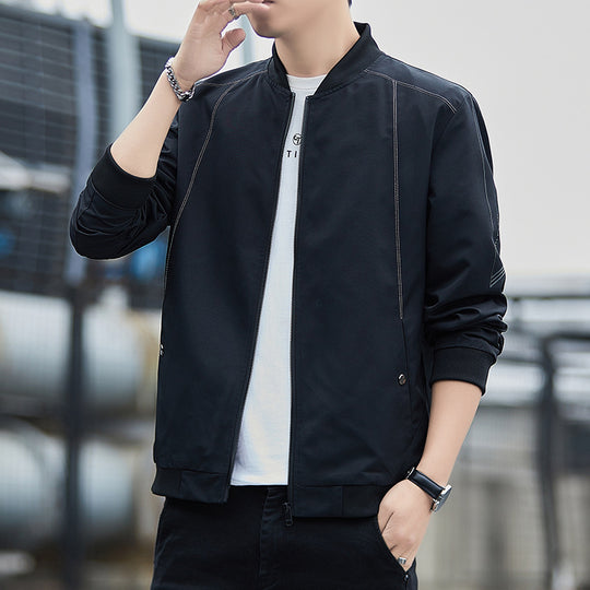 Herren Leichter winddichter Tech‑Bomber mit Rippbündchen und minimalistischen Nahtdetails Nord Taschen