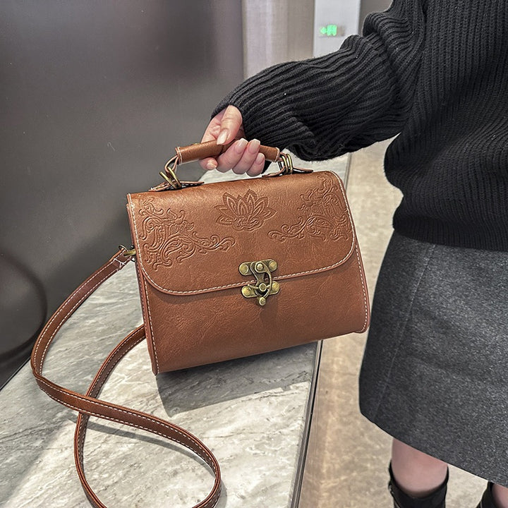 Damen elegante Umhängetasche mit kunstvollem Prägungsdesign Nord Taschen