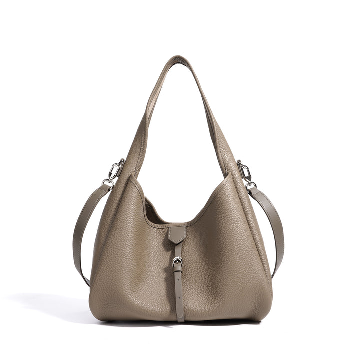 Damen luxuriöse Hobo-Handtasche mit edlem Leder und verstellbarem Tragegurt Nord Taschen