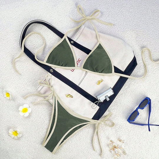 Damen Triangel-Bikini mit verstellbaren Trägern und elegantem Design Nord Taschen