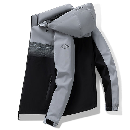 Herren Multifunktionale Outdoorjacke mit abnehmbarer Kapuze Nord Taschen