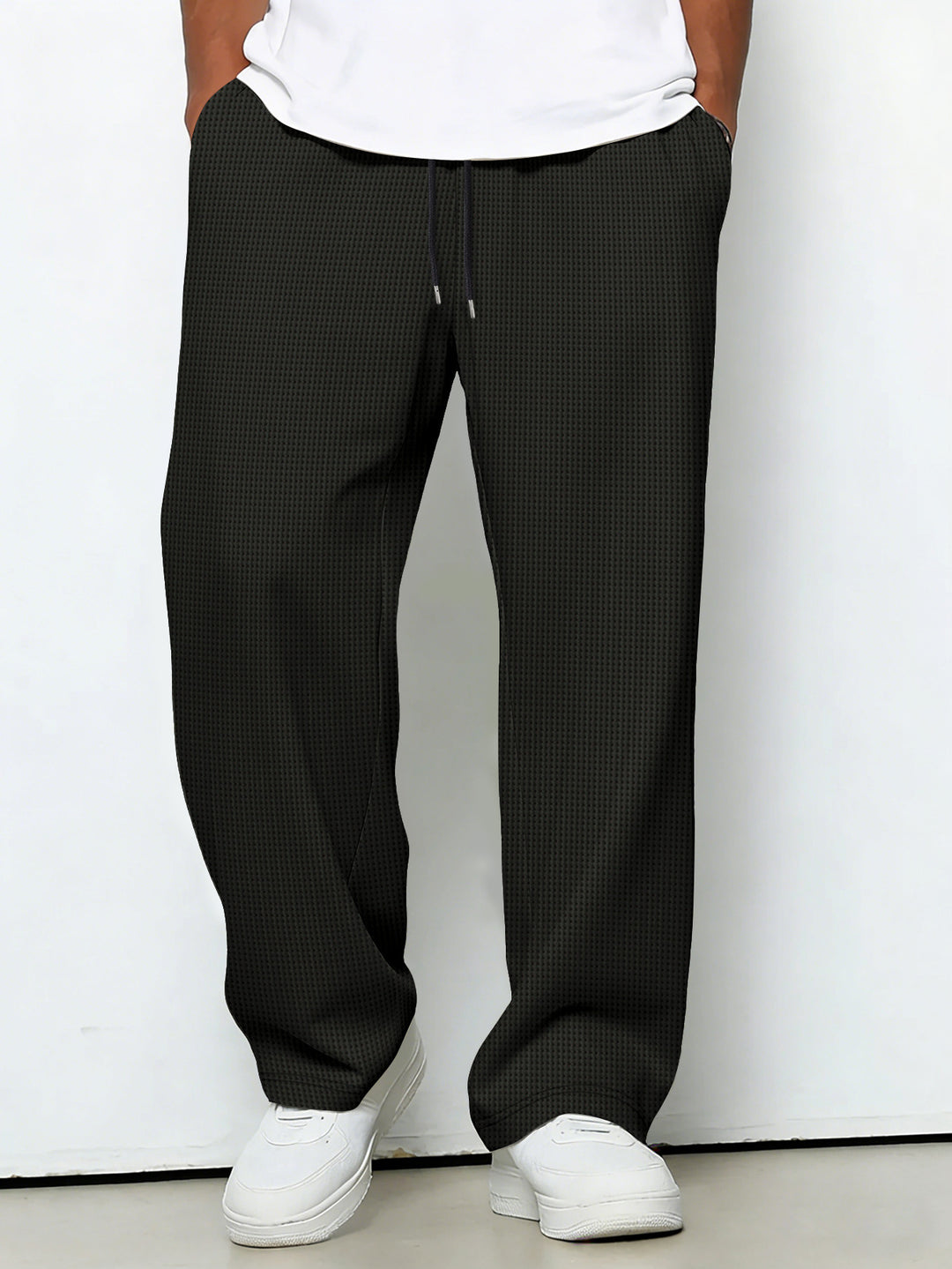 Herren lockere Jogginghose mit Kordelzug und seitlichen Eingrifftaschen Nord Taschen