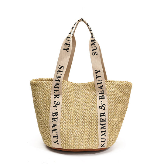 Damen Strandtasche mit praktischen Innentaschen und robustem Trageriemen Nord Taschen