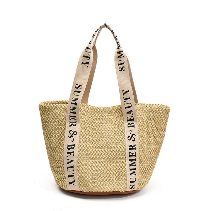 Damen Strandtasche mit praktischen Innentaschen und robustem Trageriemen Nord Taschen