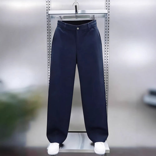 Herren Weite Chinohose mit hoher Taille und elastischem Rückbund Nord Taschen