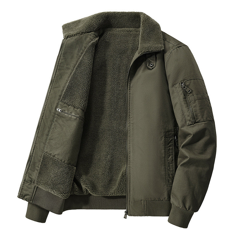Men's  thermal sherpa-lined utility bomber jacket with inner zip stash pocket Nord Taschen