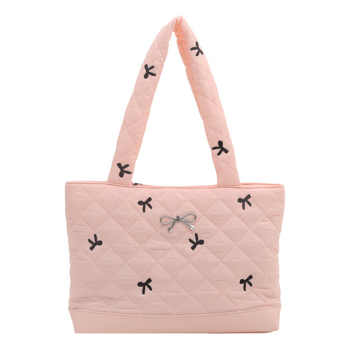 Damen elegante Quilted Handtasche mit verziertem Design Nord Taschen