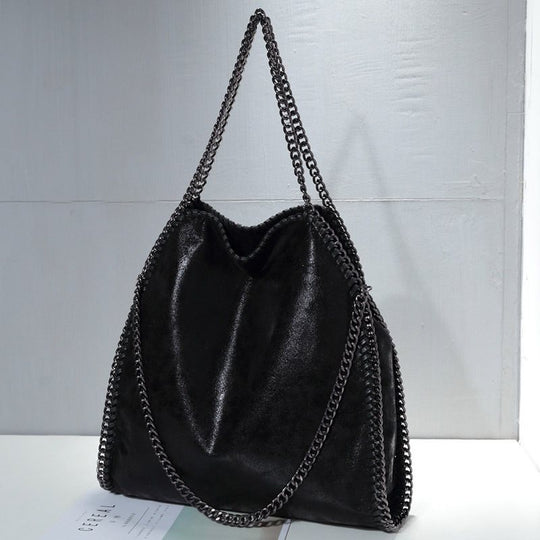 Damen Hobo-Tasche mit geflochtenen Details und luxuriösem Kettenakzent Nord Taschen