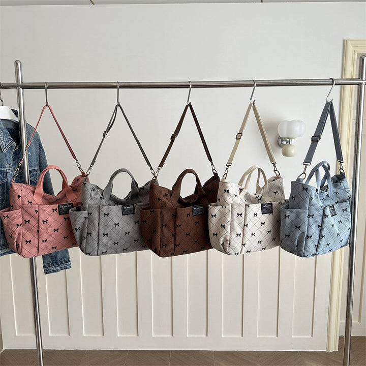 Damen Tragetasche mit dekorativem Rüschendesign Nord Taschen