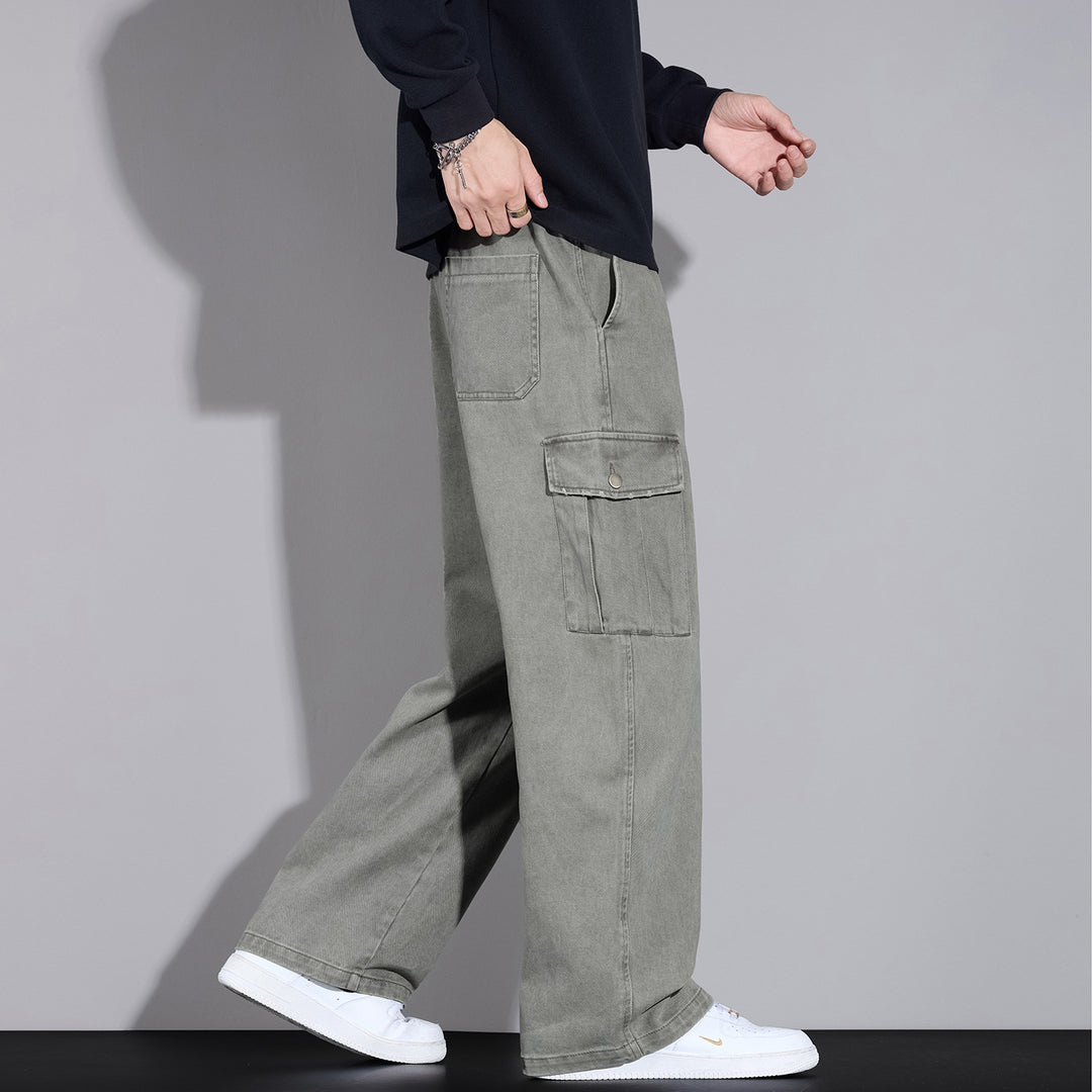 Herren Cargo-Hose im weiten Relaxed-Fit mit Tunnelzugbund und Mehrfachtaschen Nord Taschen