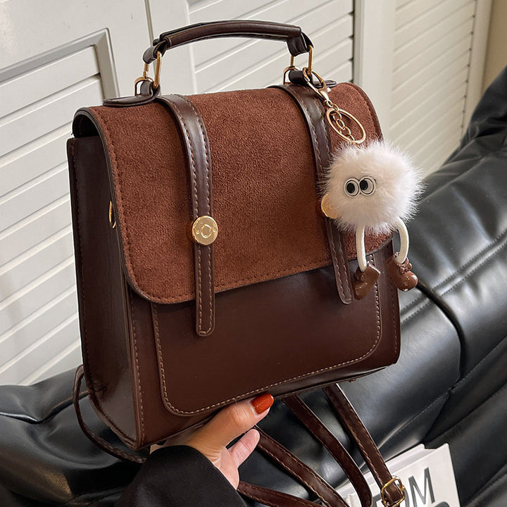 Damen elegante Handtasche mit strukturiertem Obermaterial und hochwertigem Velours Nord Taschen