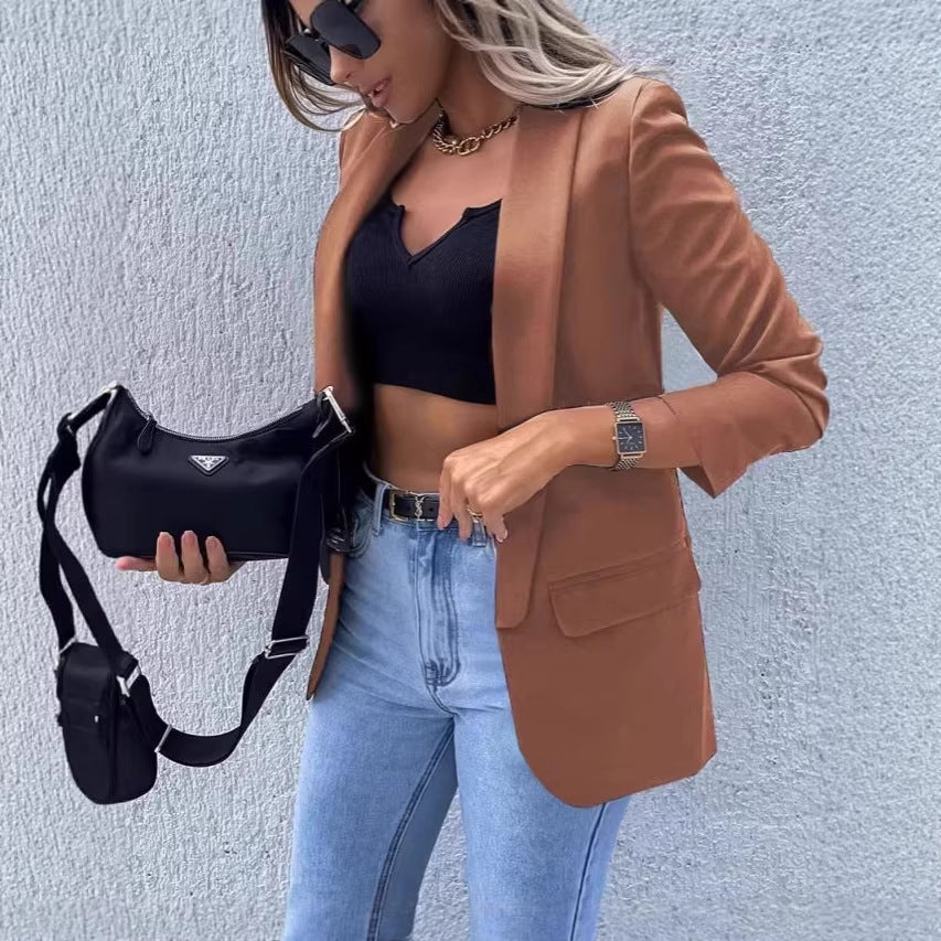 Damen Modischer Blazer Nord Taschen