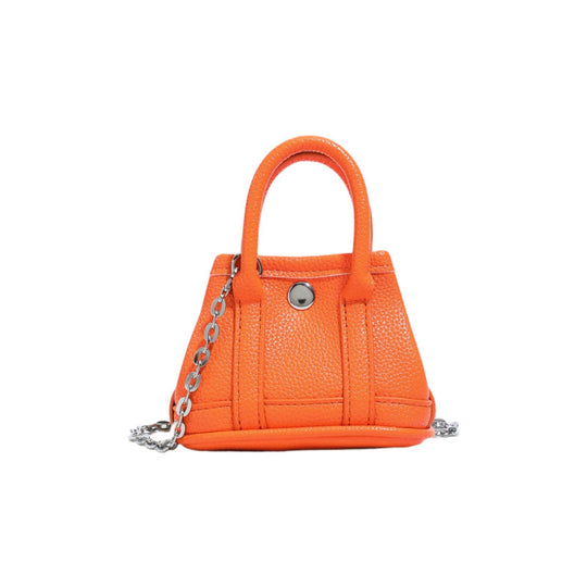 Damen Mini-Handtasche mit geschmeidiger Struktur und abnehmbarem Kettenriemen Nord Taschen