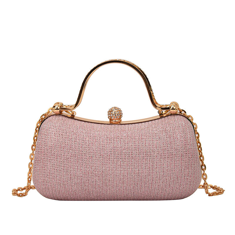 Damen Clutch Tasche mit funkelndem Kettenriemen Nord Taschen