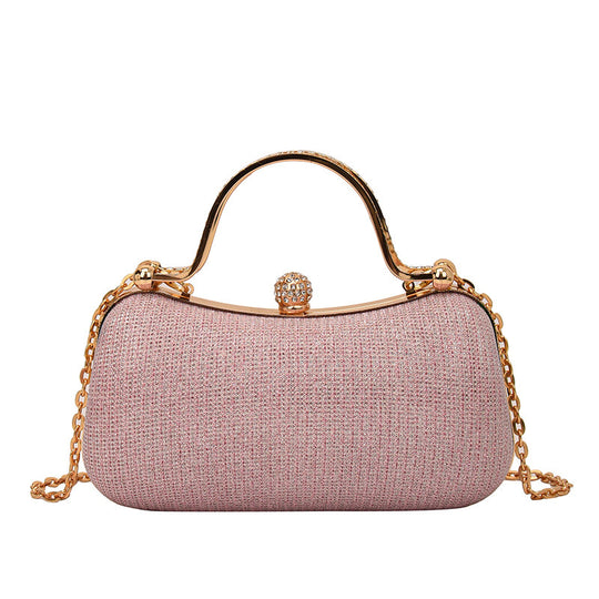 Damen Clutch Tasche mit funkelndem Kettenriemen Nord Taschen