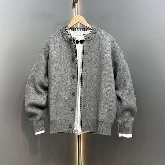 Herren Modische Strickjacke mit Lochmuster Nord Taschen