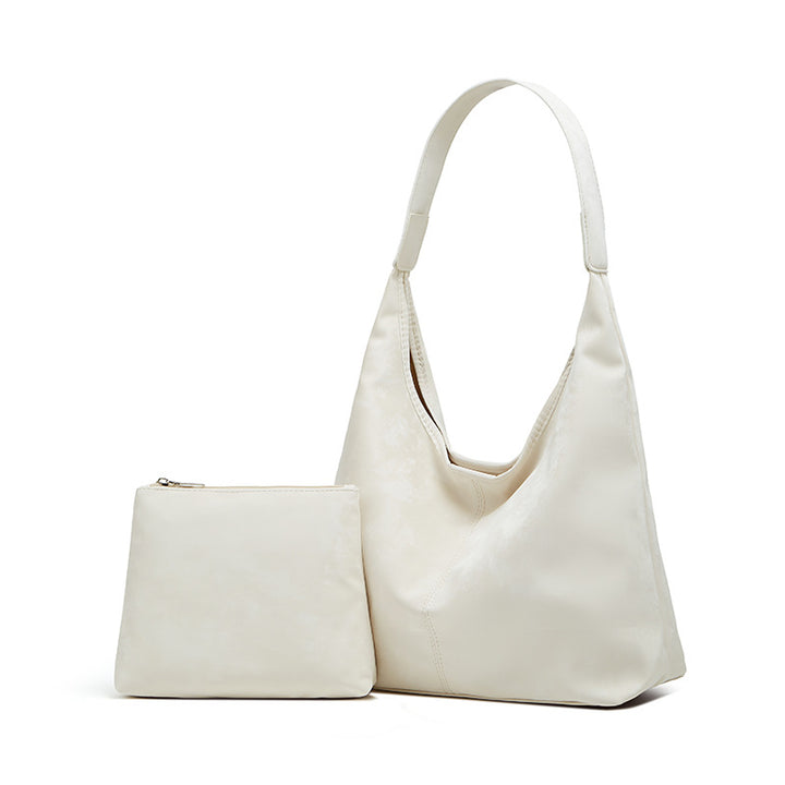 Damen Hobo-Tasche mit abnehmbarem Kosmetiktäschchen und luxuriösem Oberflächenmaterial Nord Taschen