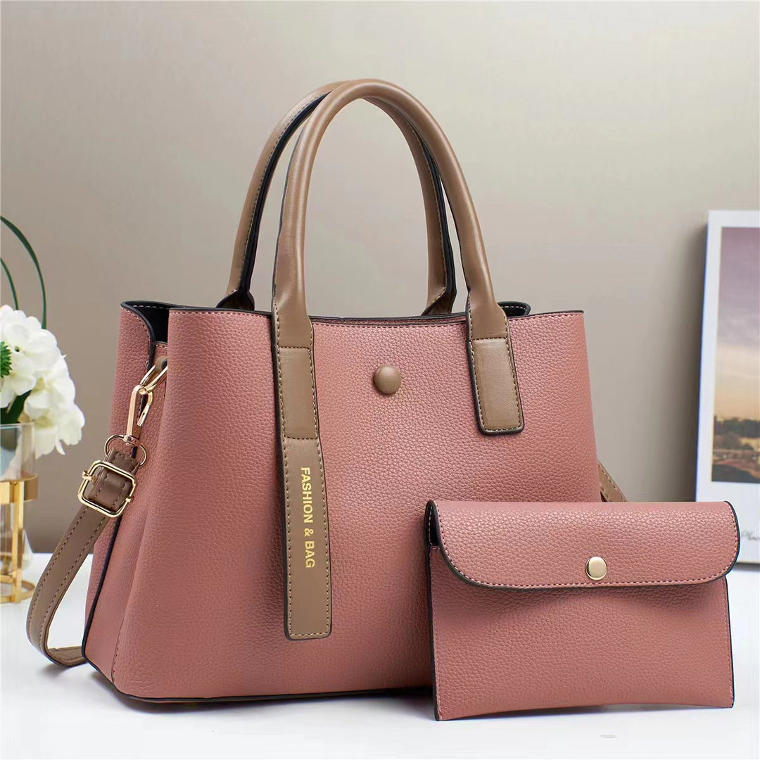 Damen stilvolle Handtasche mit abnehmbarem Mini-Portemonnaie Nord Taschen