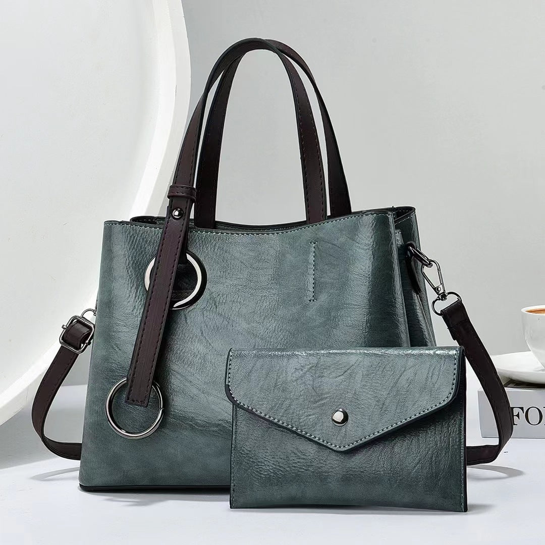 Damen praktische Schultertasche mit abnehmbarer Clutch Nord Taschen