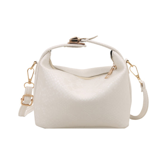 Damen Umhängetasche mit eleganter Schlangenprägung und praktischem Schulterriemen Nord Taschen