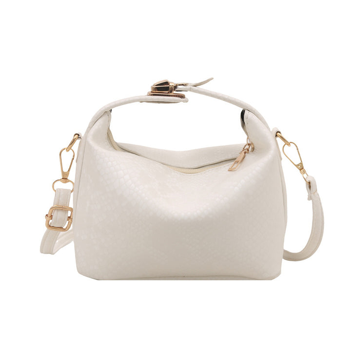 Damen Umhängetasche mit eleganter Schlangenprägung und praktischem Schulterriemen Nord Taschen