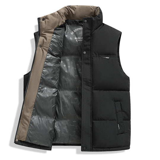 Herren Thermo-Pufferweste mit verstärktem Kragen, Zweifachverschluss & Futter mit Logo-Print Nord Taschen