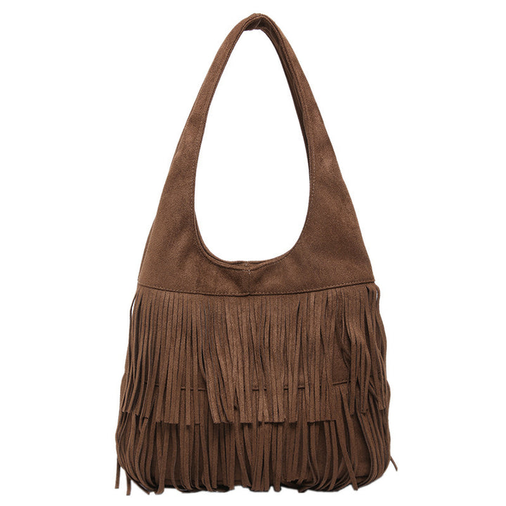 Damen Schultertasche mit Fransen Nord Taschen